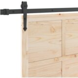 vidaXL Klizna vrata Smeđa 90 x 208 cm Masivna borovina | shoptok.hr