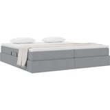 Krevet s madracem i skladištem Svijetlo siva 200 x 200 cm | Eponuda.com