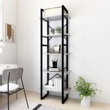 vidaXL ormarić za knjige s 5 razina boja betona 60x30x175 cm iverica Cijene