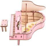  3D drvena slagalica-pink klavir | ePonuda.com