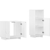  Set ormarića za kupaonicu 2 kom. Bijela visokog sjaja | shoptok.hr