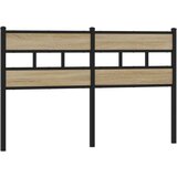  Uzglavlje boja hrasta sonome 150 cm željezo i konstruirano drvo | shoptok.hr