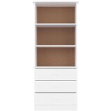  Regal za knjige s ladicama ALTA bijeli 60x35x142 cm od borovine | shoptok.hr