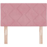 vidaXL Vzglavje s diamantno obliko blokov v roza barvi, 80 cm, iz žameta, (22049153) | Shoptok.si