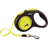 Flexi Povodac za pse New Classic Neon Reflect, 5m, Žuti Cene