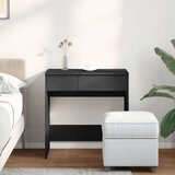 vidaXL Toaletni stolić s ogledalom crni 73 x 46,5 x 120 cm | shoptok.hr