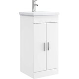 vidaXL Kopalniška omarica s pomivalnikom Bela 42 x 40 x 84,5 cm, (5000246078) | Shoptok.si