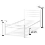 Hanah home krevet K10 white (90 x 190)