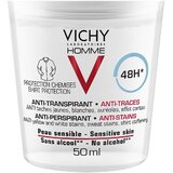 Vichy homme anti-stains 48H antiperspirant protiv bijelih i žutih mrlja 50 ml za muškarce | shoptok.hr