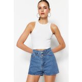 Trendyol Shorts - Blue - High Waist Cijene