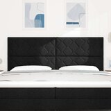  LED glava kreveta Crna 200 cm tkanina | Eponuda.com