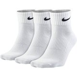 Nike unisex čarape 3PPK LIGHTWEIGHT QUARTER (S,M, SX4706-101