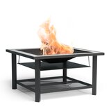 Blumfeldt Merano Avanzato 3 v 1, ognjišče s funkcijo žara, lahko se uporablja kot miza, 87 x 87 cm | Shoptok.si