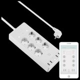 Acme pametna produžna letva , bijela, UTx6 + USBx4, 3m, SH3305 | shoptok.hr