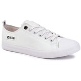 Big Star Men's Low Leather Sneakers KK174008 White Cene