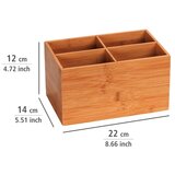 Wenko organizator od bambusa za kupaonicu s 4 pretinca Terra | shoptok.hr