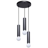  ITALUX PND-33849-3R-BK - Luster na sajli MACERA 3xE27/40W/230V crna | Eponuda.com