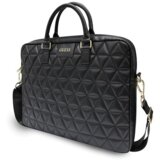  Originalna Guess GUCB15QLBK torba za prenosnike do 15 inch - prešita črna | Shoptok.si