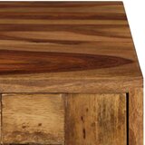  Stolić za kavu od masivnog drva šišama s premazom boje meda 110 x 50 x 37 cm | shoptok.hr
