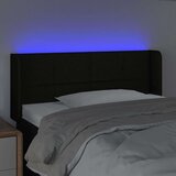  Posteljno vzglavje črno 93x16x78/88 cm blago, (20738375) | Shoptok.si