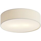 QAZQA Moderna stropna svetilka bela z žametnim senčilom 38 cm 2-luči - Luz | Shoptok.si