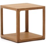 Kave Home Stranska mizica v hrastovem dekorju 50x50 cm Maymai – Cene