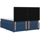  LED okvir za krevet s madracem Plava 200 x 200 cm Tkanina | shoptok.hr