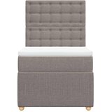  Krevet s oprugama i madracem smeđesivi 90x190 cm od tkanine | shoptok.hr