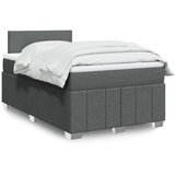 vidaXL Krevet s oprugama i madracem tamnosivi 120 x 200 cm od tkanine | shoptok.hr