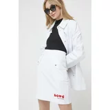 Love Moschino Suknja boja: bijela, mini, širi se prema dolje