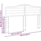 vidaXL uzglavlje s uzglavljem staro drvo 140 cm konstruirano drvo | shoptok.hr