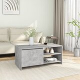  Stolić za kavu boja betona 102 x 50 x 45 cm konstruirano drvo | shoptok.hr