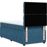 Box spring krevet s madracem plavi 80 x 200 cm baršunasti | shoptok.hr