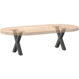  Noge za klubsko mizico v obliki črke X, 2 kosa, antracitne, 30 x (30-31) cm, jeklo | Shoptok.si