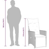  3-dijelni vrtni bistro set od poliratana s jastucima bež | shoptok.hr