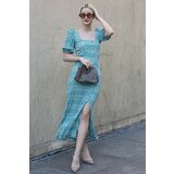 Madmext Dress - Turquoise - Wrapover Cene