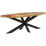  Blagovaonski stol 240 x 100 x 75 cm masivno obnovljeno drvo | Eponuda.com