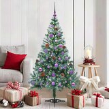 vidaXL Umjetno božićno drvce s stalakom Zelena 150 cm PVC i čelik | shoptok.hr