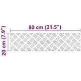  Stepenica Pravokutni 4 pcs Srebrno 80 x 20 cm Aluminij | shoptok.hr