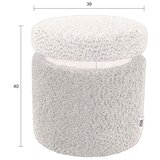 Dutchbone Bež tabure iz tkanine bouclé Sen – | Shoptok.si