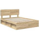  Konstrukcija postelje Sonoma 140 x 200 cm Masivno borovo les, (5000102821) | Shoptok.si