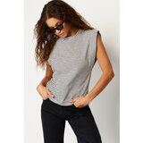 Trendyol Multi Color 100% Cotton Striped Wadding Look Basic Crew Neck Knitted T-Shirt | ePonuda.com