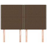 Uzglavlja 4 kom tamnosmeđi 72 x 5 x 78/88 cm od tkanine | shoptok.hr