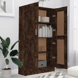 Ormarić za knjige boja dimljenog hrasta 82,5x30,5x150 cm drveni | Eponuda.com