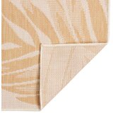 Vanjski tepih ravnog tkanja 80 x 250 cm s uzorkom lišća | shoptok.hr