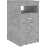  Radni stol siva boja betona 140 x 50 x 76 cm od iverice | shoptok.hr
