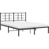  Metalni okvir za krevet s uzglavljem crni 160x200 cm | shoptok.hr