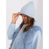 Fashion Hunters Women's winter hat light blue color Cene