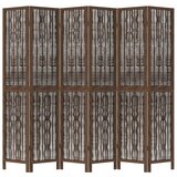  Sobna pregrada sa 6 panela tamnosmeđa masivno drvo paulovnije 40 x 200 cm | shoptok.hr