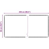  Tepih trkač Siva 50 x 250 cm 100% Polipropilen Tuft | shoptok.hr
